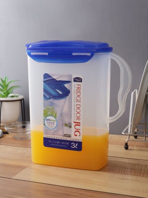 Locknlock Aqua Fridge Door Water Jug With Flip Top Lid, 3 Litres, Semitransparent | VTF-570693