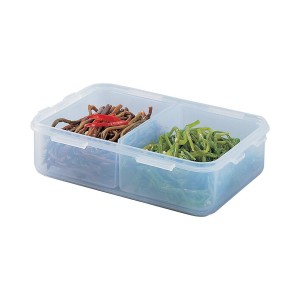 Locknlock Classic Medium Flat Rectangular Food Container With Divider | Clear | TYZ-071529