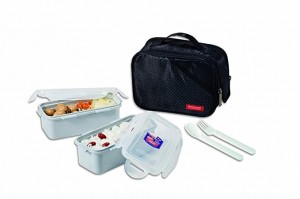 Locknlock Large Lunch Box Set With Bag, Spoon And Fork, 3 Pieces | EAM-815769