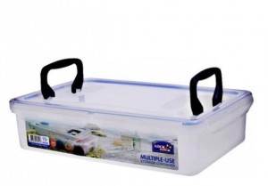 Locknlock Large Multiple-purpose Storage Container With Grab Handles, Transparent | UFR-310578