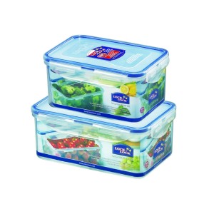 Locknlock Plastic Refrigerator Airtight Container Set | (1.1ltr & 1.4ltr) | EKW-983725