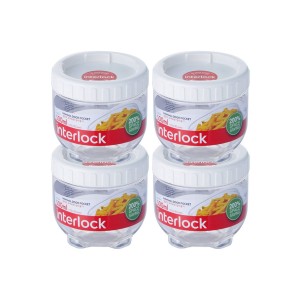 Locknlock Round 500ml x 4 - Interlock Set | MSH-874613