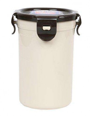 Locknlock Tall Round Plastic Food Container, 350ml, Brown | YEZ-257389