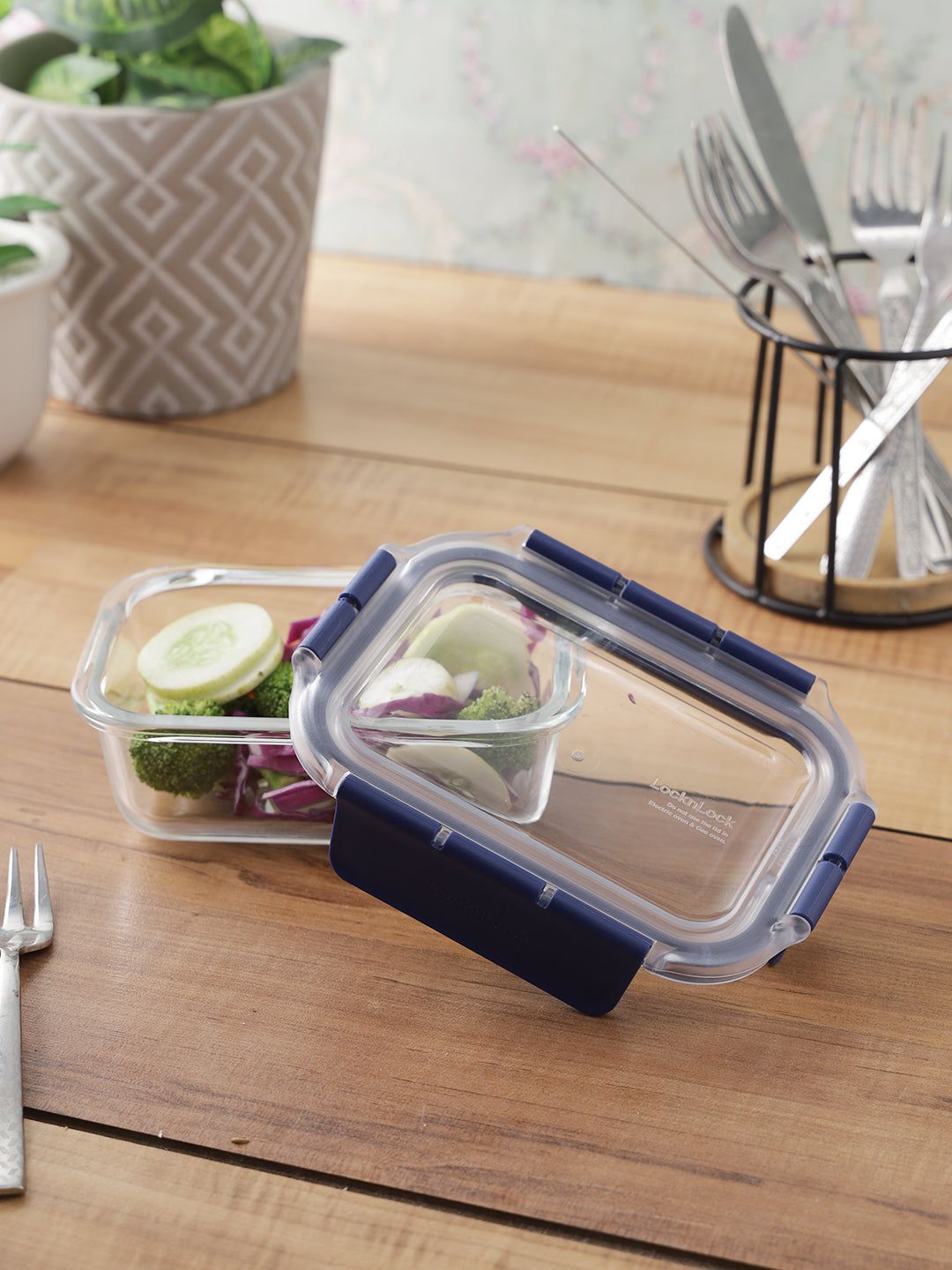 Locknlock Air & Liquid Tight Glass Food Storage Container, 380ml | GPC-791534