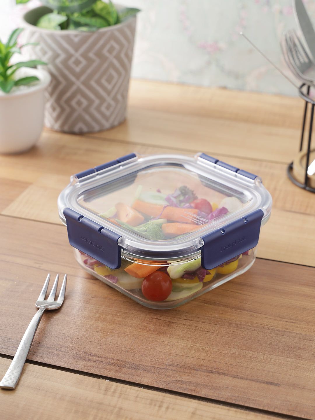 Locknlock Air & Liquid Tight Glass Food Storage Container, 750ml | ILB-719430