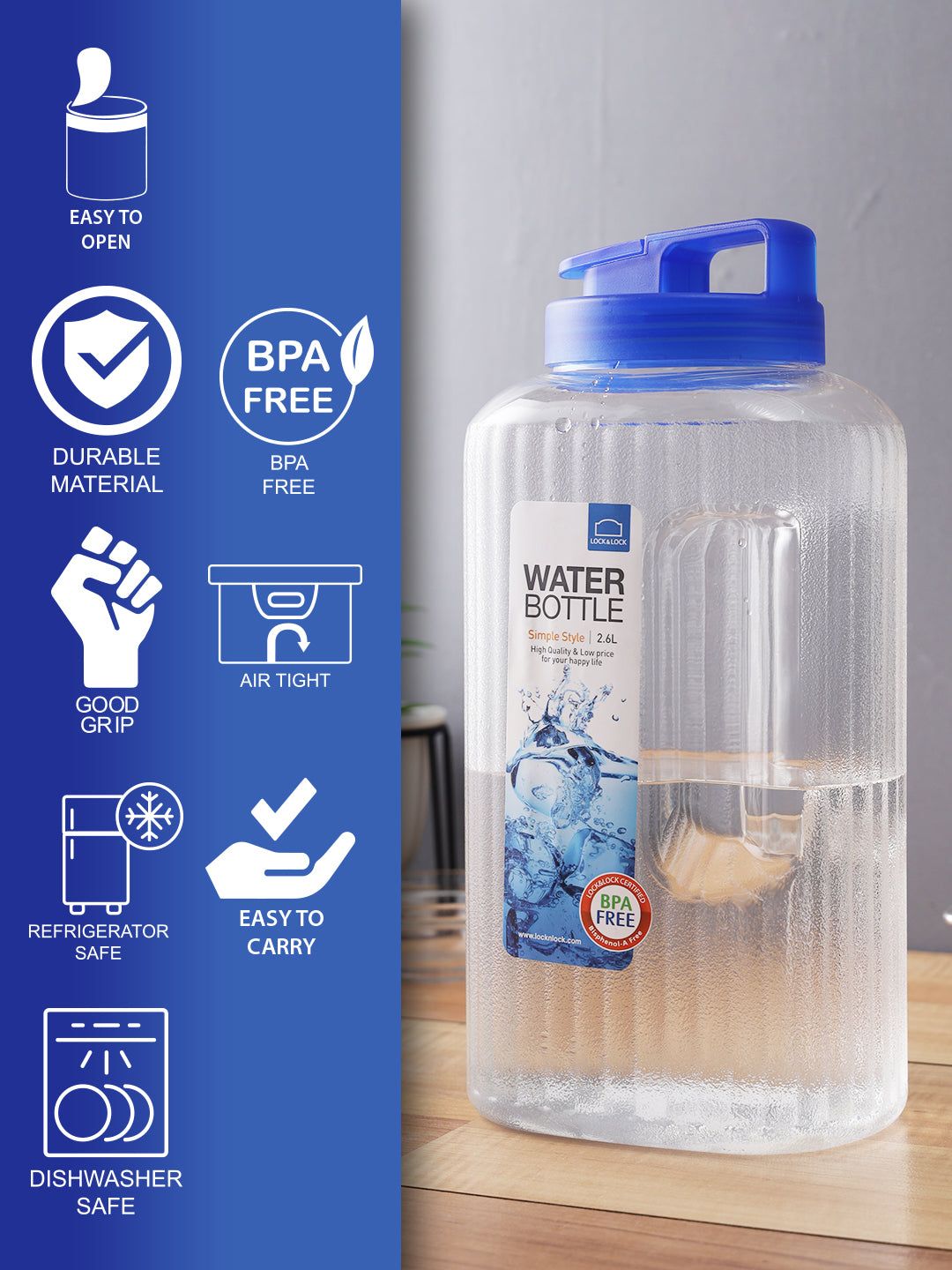 Locknlock Aqua Jug - 2.6ltr | WSD-019723