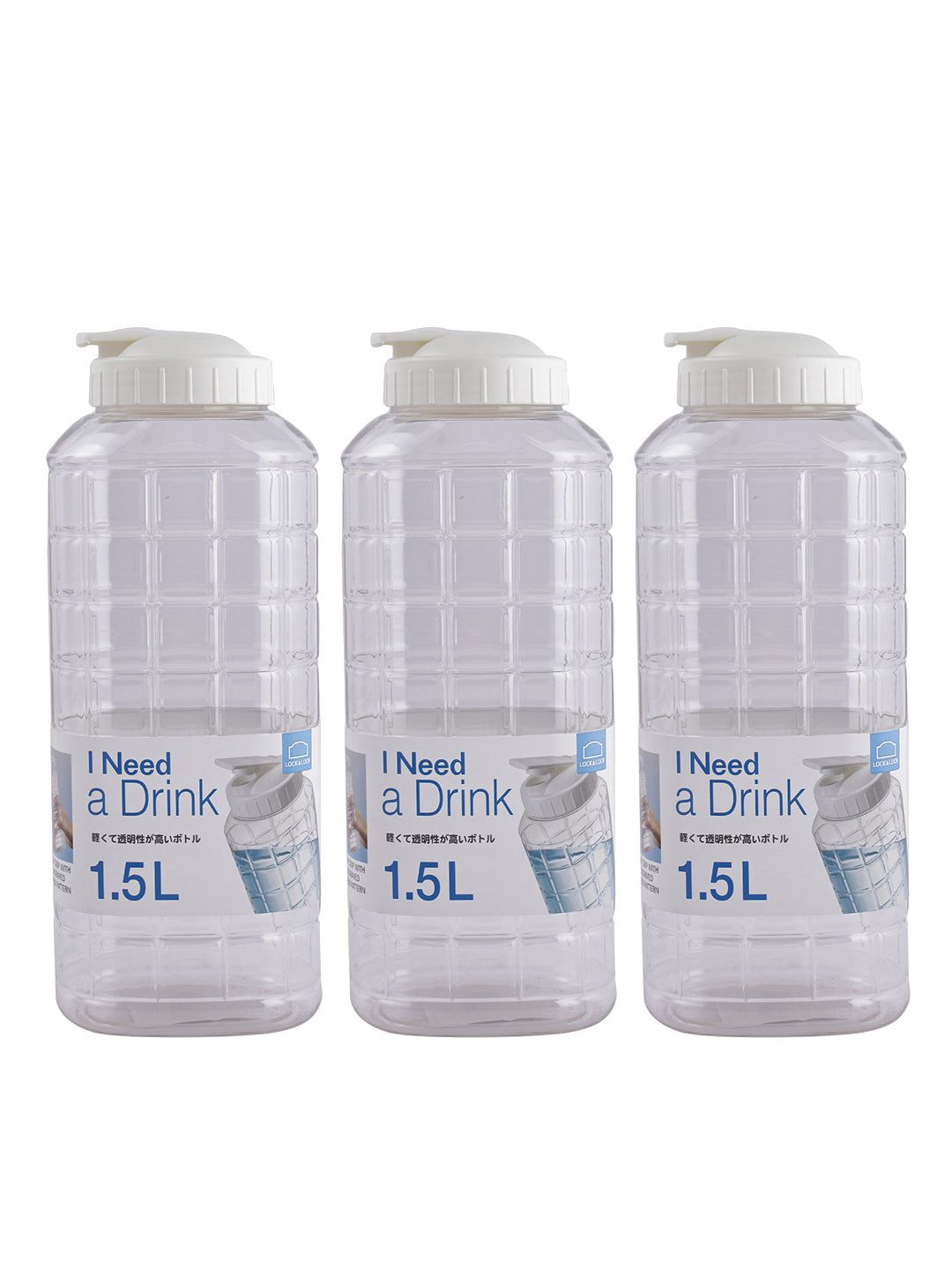 Locknlock Chess Bottle - 1.5ltr (Pack Of 3) | ZHU-203615