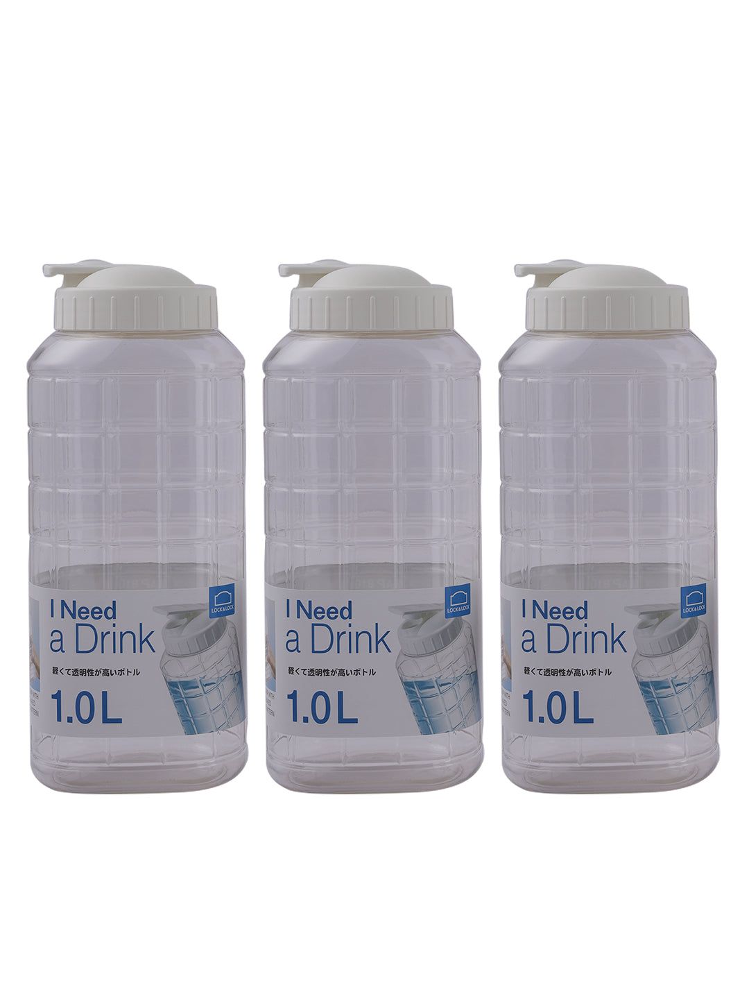 Locknlock Chess Bottle - 1ltr (Pack Of 3) | LET-047158