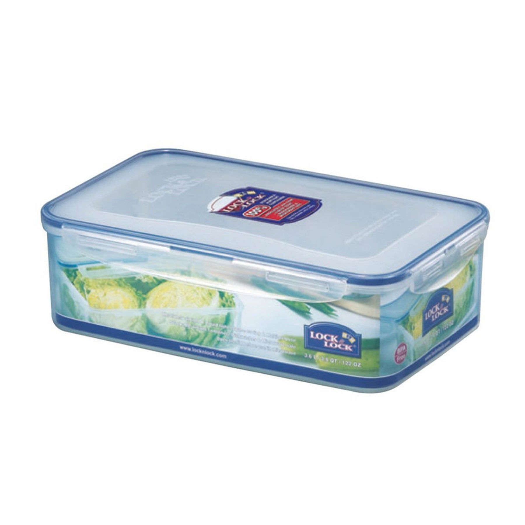 Locknlock Classic Large Semi-tall Rectangular Flat Food Container With Tray | QDW-059173