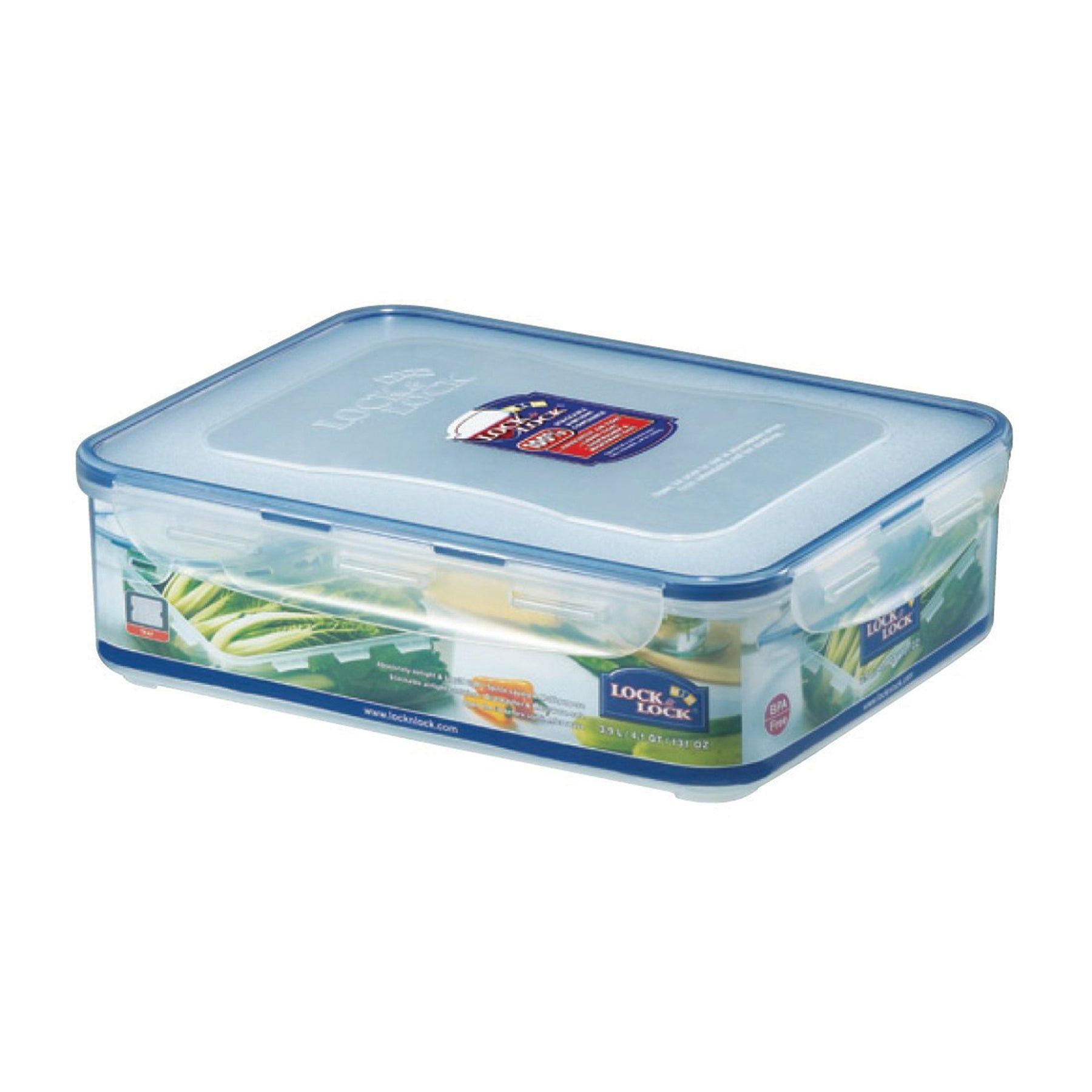 Locknlock Classic Large Semi-tall Rectangular Flat Food Container With Tray | QDW-059173