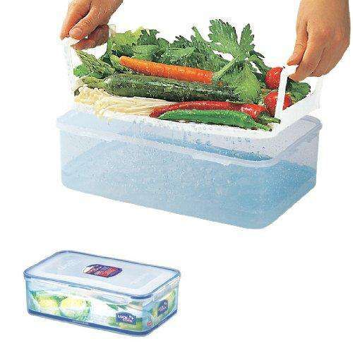 Locknlock Classic Large Semi-tall Rectangular Flat Food Container With Tray | QDW-059173