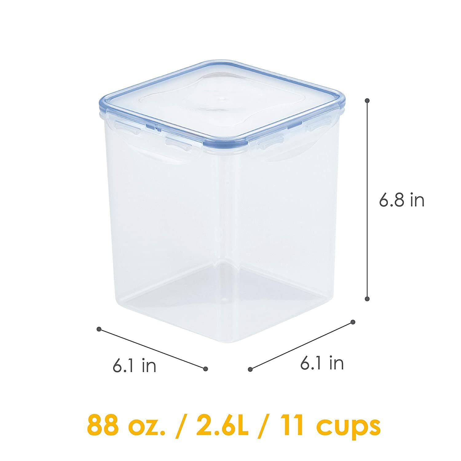 Locknlock Classics Extra Large Tall Square Food Container | RZO-321745