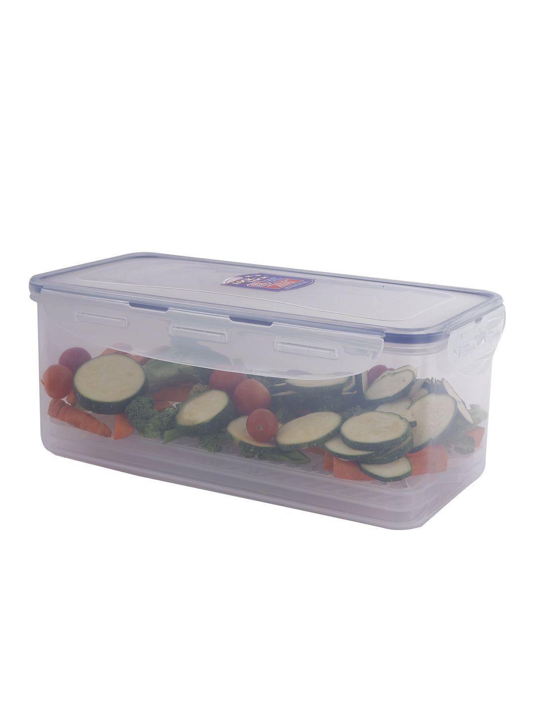 Locknlock Classics Large Flat Oblong Food Container With Tray, Transparent | DGB-257089