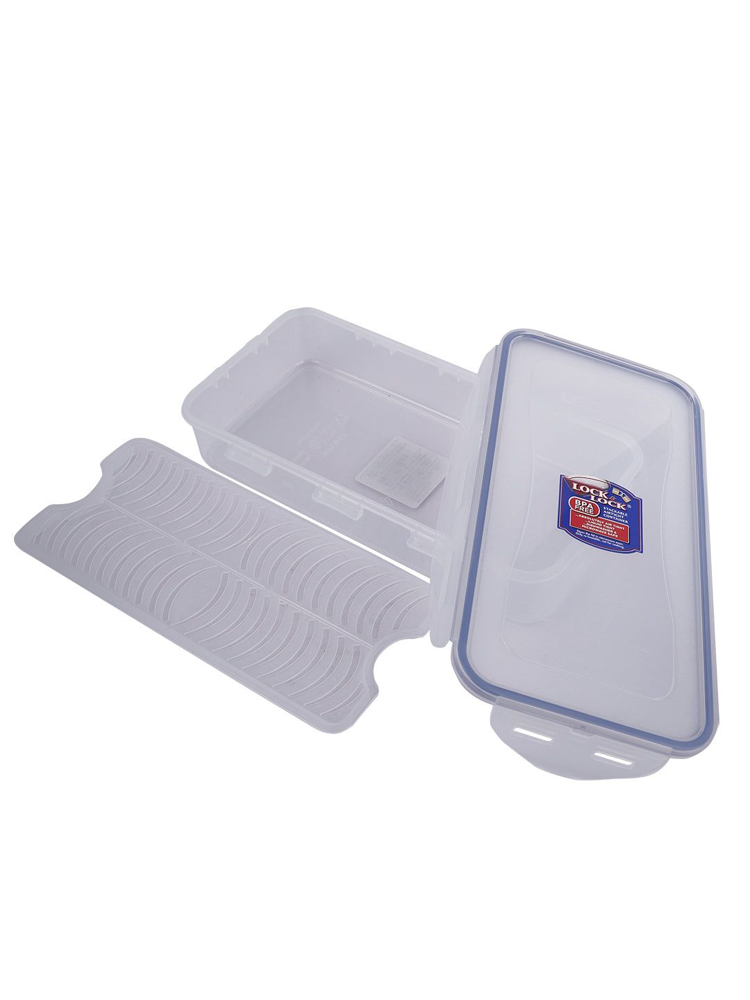 Locknlock Classics Small Flat Oblong Food Container With Leak Proof Locking Lid And Tray | UFV-268970