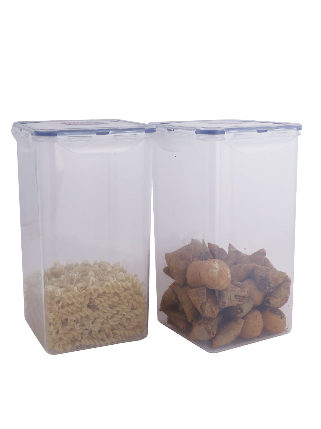 Locknlock Classics Square Plastic Airtight Food Storage Container, 4 Liter, Set Of 2 | RIT-750142