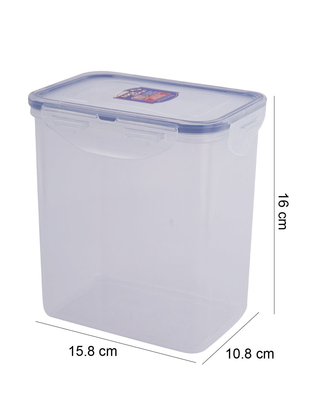 Locknlock Classics Tall Rectangular Plastic Airtight Food Storage Container, 1.5 Liter, Set Of 3 | IHS-257913