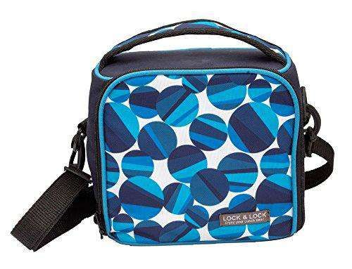 Locknlock Deluxe Plastic Lunch Box With Bag Set, 4-pieces, Multicolour | HRA-016952