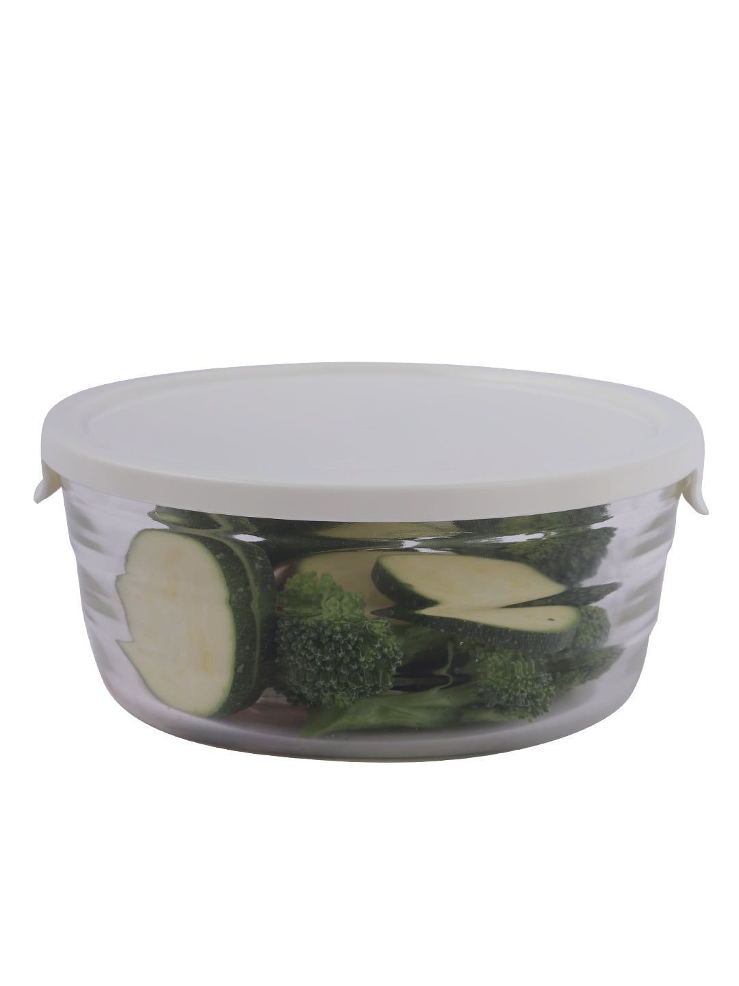 Locknlock Easy Lock Glass Round Container | 480 ML | UQO-371540