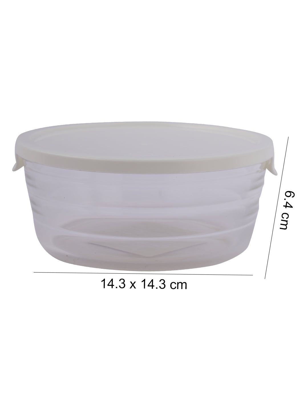 Locknlock Easy Lock Glass Round Container | 480 ML | UQO-371540