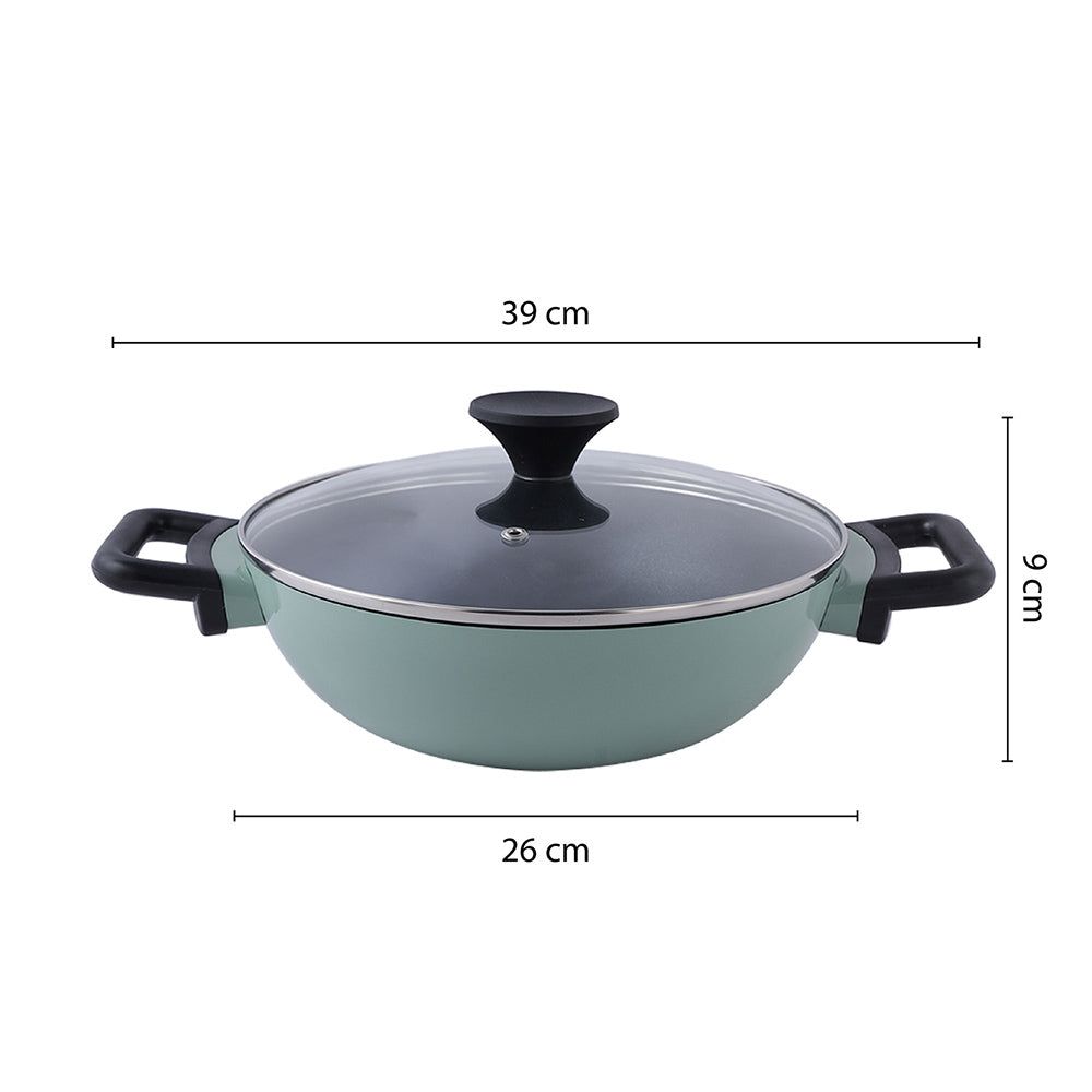 Locknlock Kadai 26cm x Fry Pan 24cm - Pack Of 2 | VXB-867053