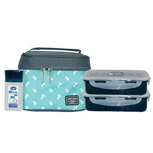 Locknlock Plastic Lunch Box Set With Bag, 3-pieces | ENC-927365