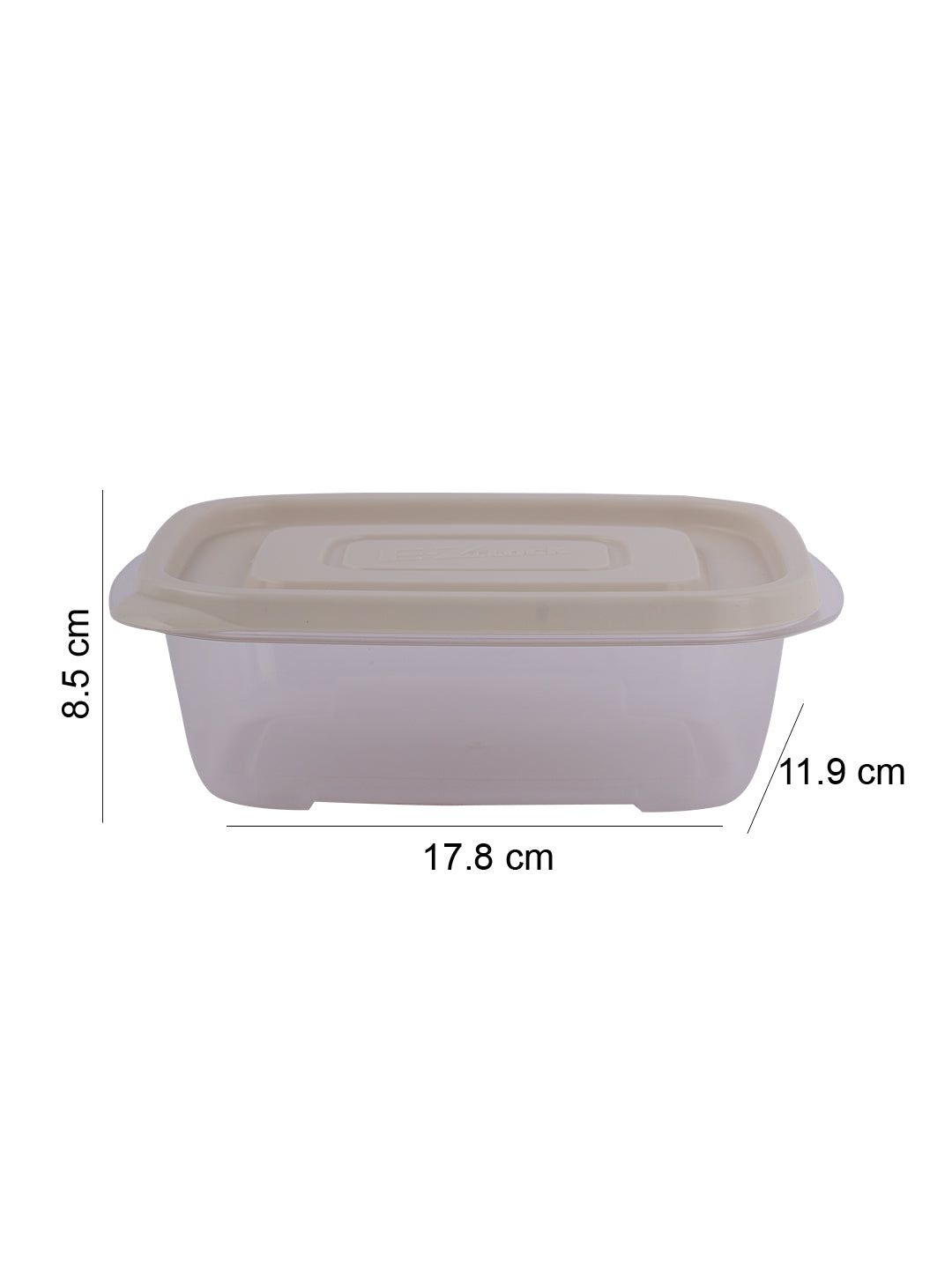 Locknlock Rectangle 520ml x 3 - Ivory Set | TEM-875361