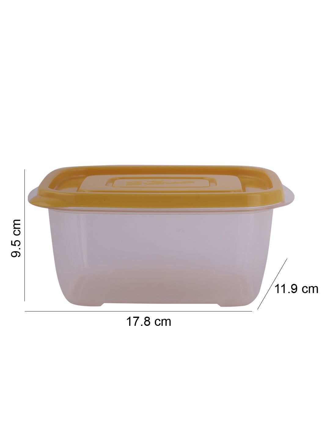 Locknlock Rectangle 800ml x 2 - Yellow Set | BTH-839460