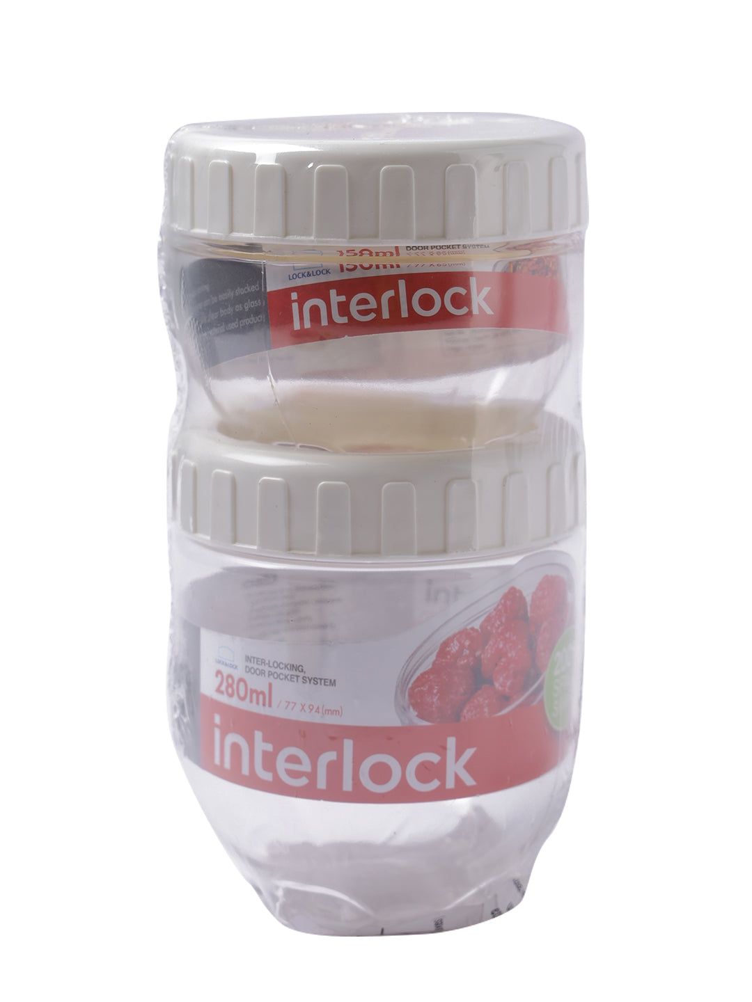 Locknlock Round 150ml x 280ml - Interlock Set | LSA-827051