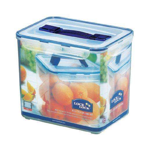 Locknlock Small Storage Container With Grab Handle And Trey, Transparent | OEW-305412