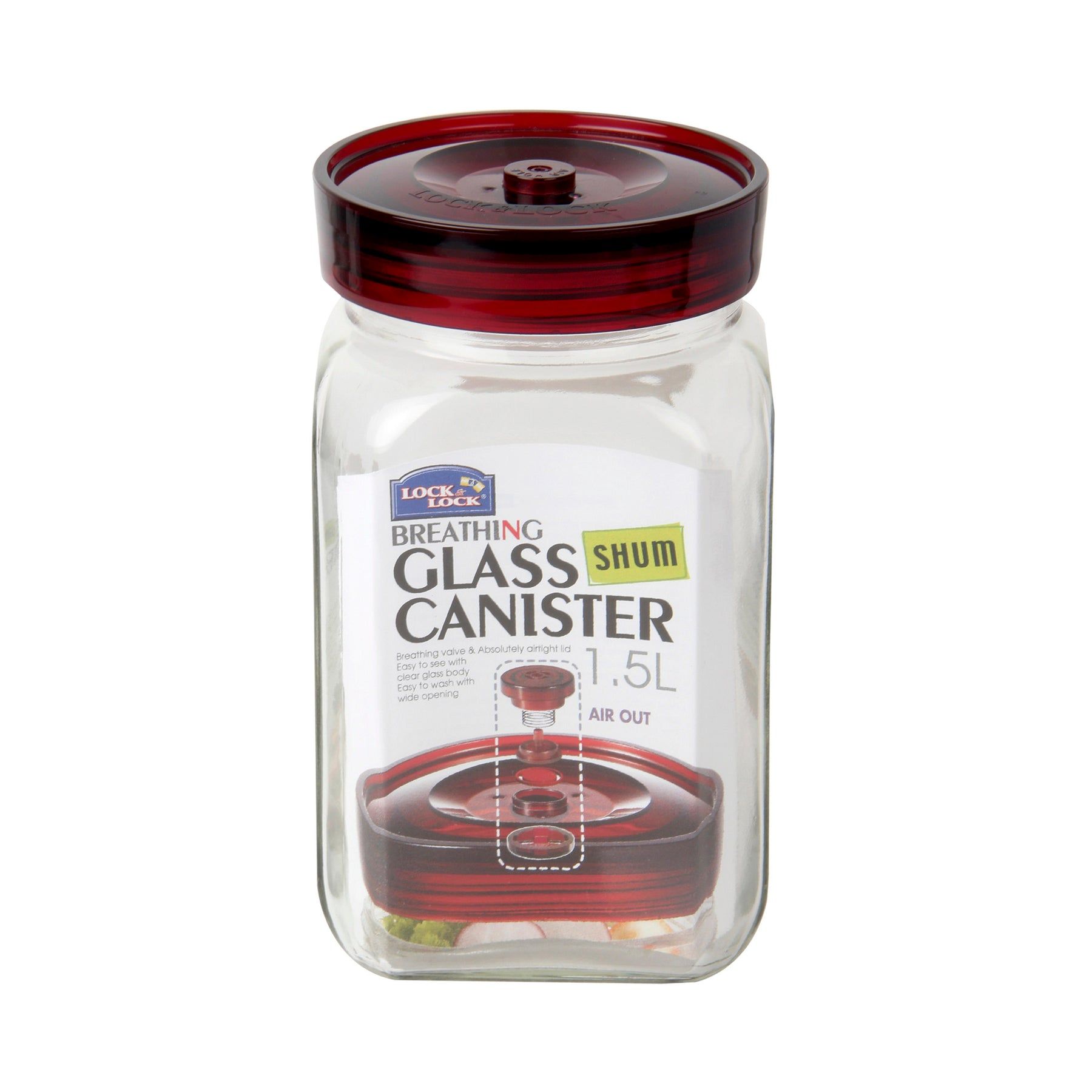 Locknlock Square Canister - 1.5ltr | WNP-876429