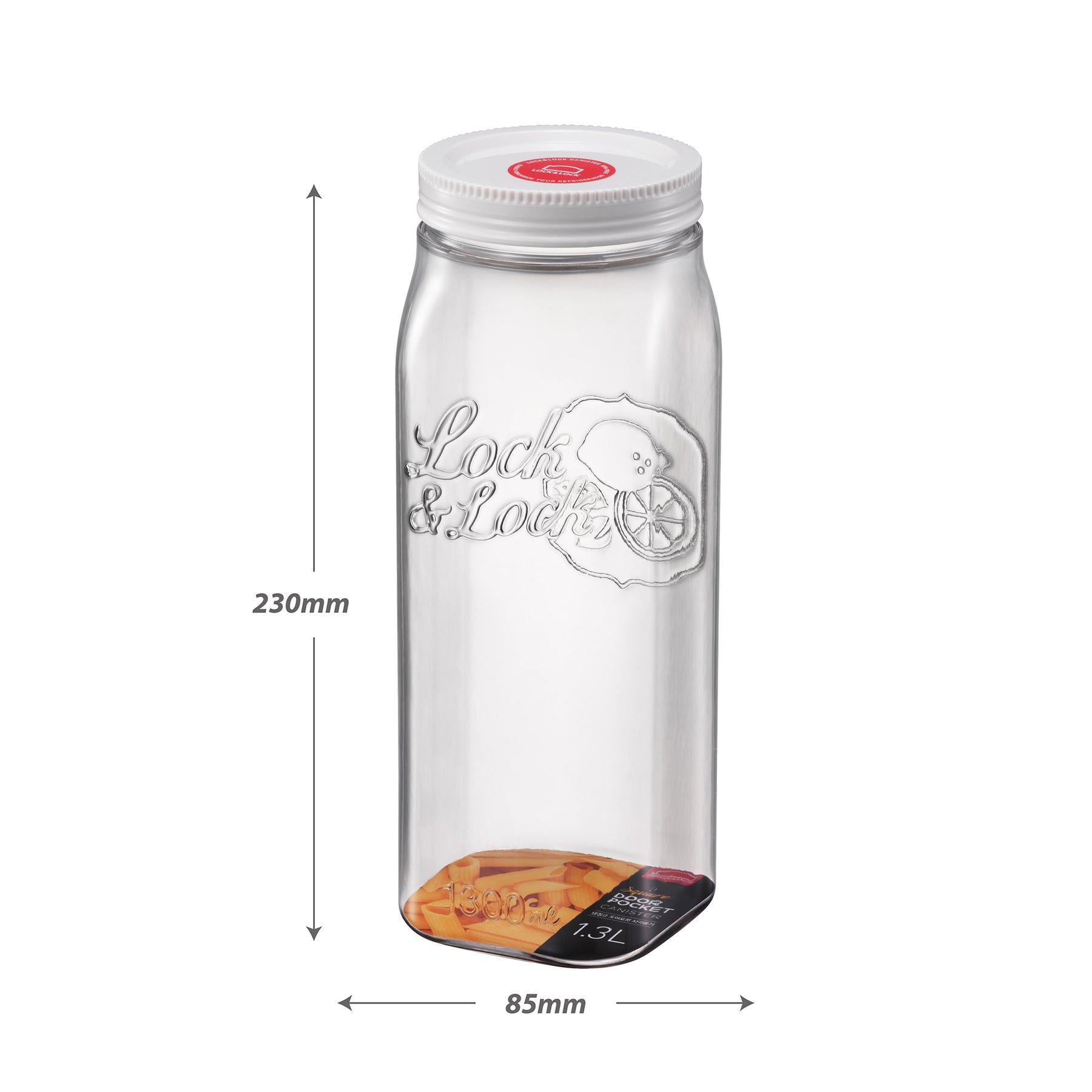 Locknlock Square Fridge Canister - 1.3 Ltr | YCB-507124