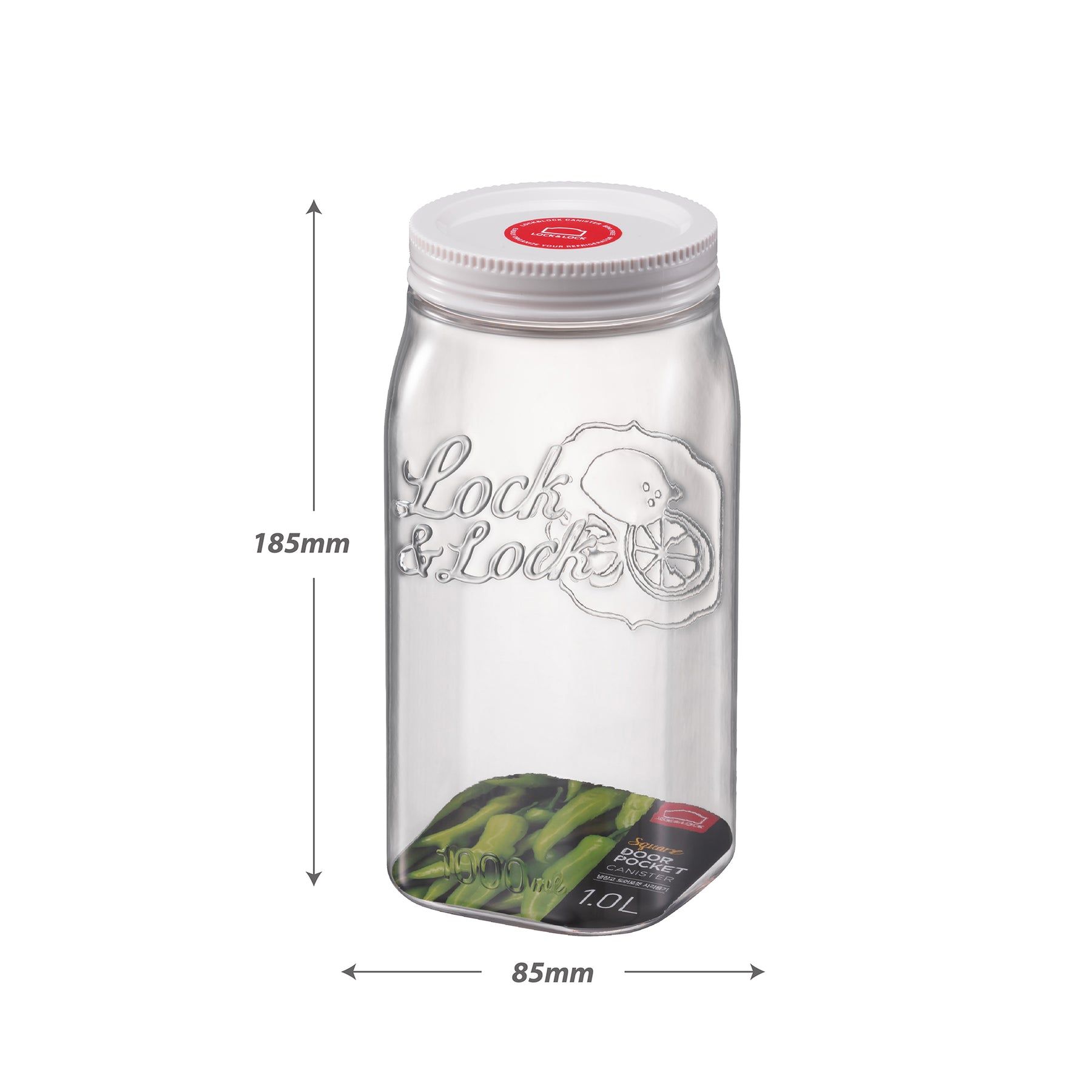 Locknlock Square Fridge Canister - 1 Ltr | XIJ-120764