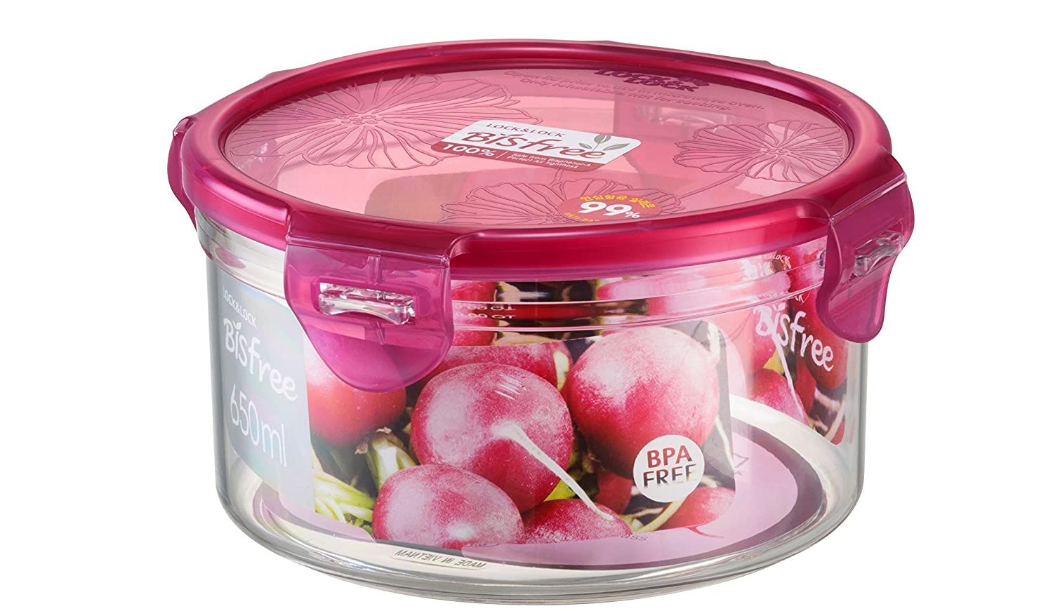 Locknlock Tritan Storage Container, 650ml, Pink | UKX-476158