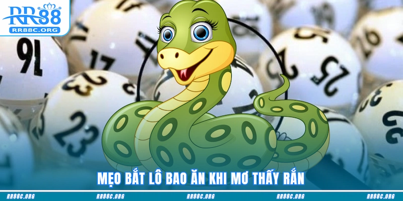 Mẹo bắt lô bao ăn khi mơ thấy rắn